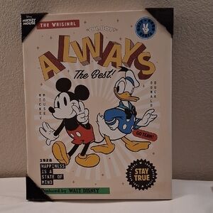 NWT Disney Mickey Mouse and Donald Duck Canvas Art